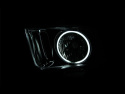 FORD Mustang 2005-2009 Crystal Headlights w/ Halo Black (SMD LED) ANZO