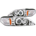FORD Mustang 1994-1998 Projector Headlights w/ Halo Chrome 1pc ANZO