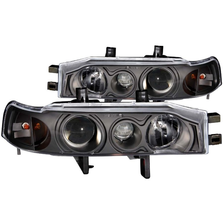 Honda Accord 1990-1993 Projector Headlights w/ Halo Black 1pc ANZO in the group Select car model at DDESIGN Scandinavia AB (anz121048-2959)