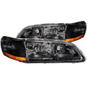 Honda Accord 1998-2002 Crystal Headlights Black ANZO