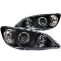 Honda Civic 2004-2005 2/4DR Projector Headlights w/ Halo Black ANZO