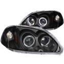 Honda Civic 1996-1998 Projector Headlights w/ Halo Black ANZO