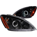 Mitsubishi Lancer 2004-2007 NOT EVO Projector Headlights w/ Halo Black (SMD LED) ANZO