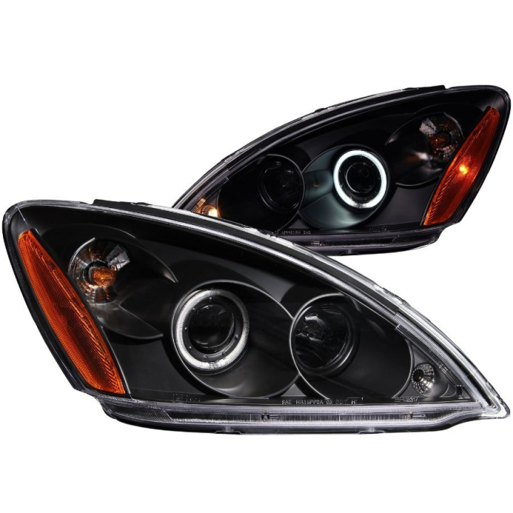 Mitsubishi Lancer 2004-2007 NOT EVO Projector Headlights w/ Halo Black (SMD LED) ANZO in the group Select car model / Mitsubishi / Lancer 00-07 / Styling at DDESIGN Scandinavia AB (anz121102-2913)