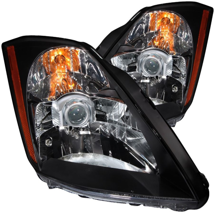 Nissan 350Z 2003-2005 Crystal Headlights Black ANZO in the group Select car model / Nissan / 350Z Z33 2003-2009 / Styling at DDESIGN Scandinavia AB (anz121108-1125)
