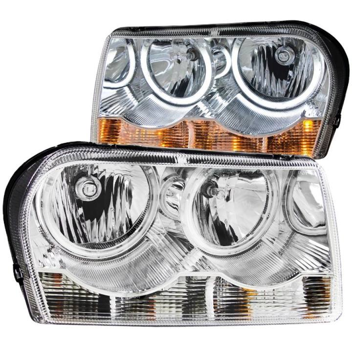CHRYSLER 300 2005-2010 Crystal Headlights w/ Halo Chrome (SMD LED) ANZO in the group Select car model / Chrysler / Older models at DDESIGN Scandinavia AB (anz121137-1415)