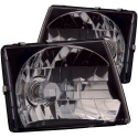 Toyota Tacoma 1997-2000 Crystal Headlights Black ANZO