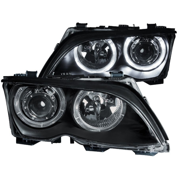 BMW 3 Serie E46 2002-2005 4DR Projector Headlights w/ Halo Black ANZO in the group Select car model / BMW / 3-series (E46) 1998-2005 / Styling / Lights at DDESIGN Scandinavia AB (anz121140-2834)