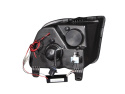 FORD Mustang 2005-2009 Projector Headlights w/ Halo Black ANZO