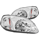 Honda Civic 1999-2000 Crystal Headlights Chrome ANZO