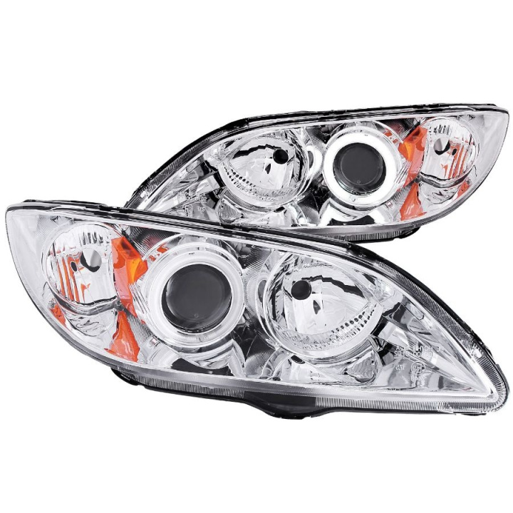 Mazda 3 2004-2008 4DR Projector Headlights w/ Halos Chrome ANZO in the group Select car model / Mazda / 3 Standard 03-09 / Styling / Lights at DDESIGN Scandinavia AB (anz121211-3143)