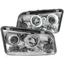 Dodge Charger 2006-2010 Projector Headlights w/ Halo Chrome (SMD LED) ANZO