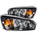 Chevrolet Malibu MAXX 2004-2007 Crystal Headlights Black ANZO