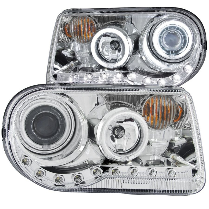 CHRYSLER 300C 2005-2010 Projector Headlights w/ Halo Chrome (SMD LED) G2 ANZO in the group Select car model / Chrysler / 300C 05- / Styling at DDESIGN Scandinavia AB (anz121250-3113)