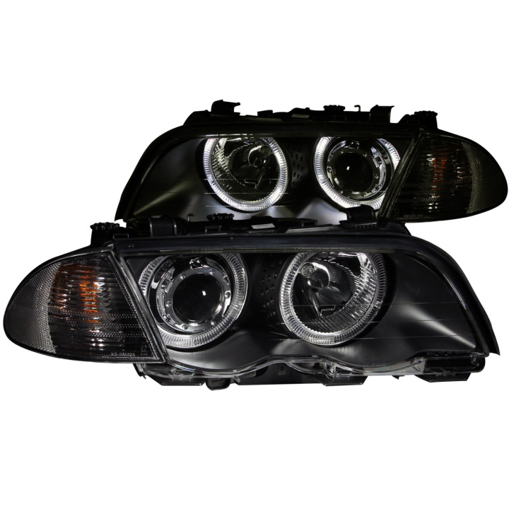 BMW 3 Serie E46 1999-2001 4DR Projector Headlights w/ Halo Black (SMD LED) ANZO in the group Select car model / BMW / 3-series (E46) 1998-2005 / Styling / Lights at DDESIGN Scandinavia AB (anz121261-2916)