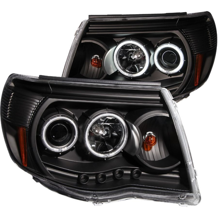 Toyota Tacoma 2005-2011 Projector Headlights w/ Halo Black ANZO in the group Select car model / Toyota / Tacoma / Styling at DDESIGN Scandinavia AB (anz121282-2850)