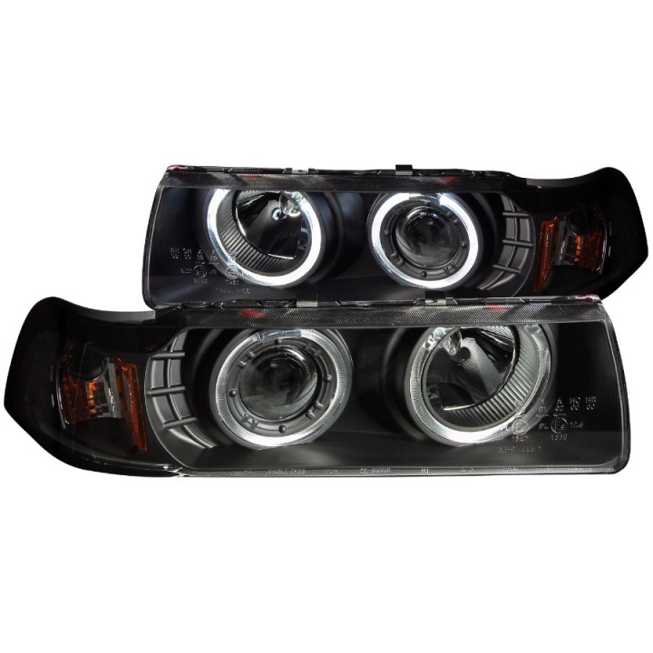 BMW 3 Serie E36 1992-1998 4DR Projector Headlights w/ Halo Black G2 1 pc ANZO in the group Select car model at DDESIGN Scandinavia AB (anz121325-2967)