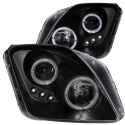 Honda Prelude 1997-2001 Projector Headlights w/ Halo Black w/ LED ANZO