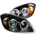 Chevrolet COBALT 2005-2010 Projector Headlights w/ Halo Black w/ LED ANZO