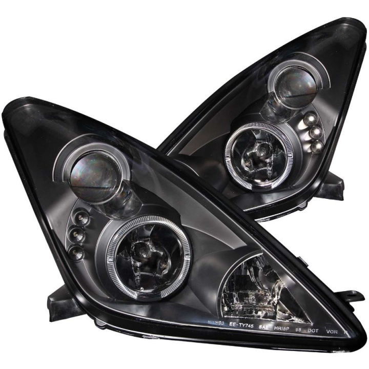 Toyota CELICA 2000-2005 Projector Headlights w/ Halo Black ANZO in the group Select car model / Toyota / Celica 99-06 / Styling at DDESIGN Scandinavia AB (anz121387-2857)