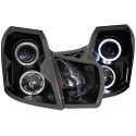 Cadillac CTS 2003-2007 Projector Headlights w/ Halo Black ANZO