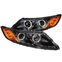 KIA OPTIMA 2011-2013 Projector Headlights w/ Halo Black (SMD LED) ANZO