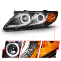 Kia Optima 2011-2015 Projector Headlights  ANZO