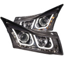 Chevrolet Cruze 2011-2015 Projector Headlights w/ U-Bar Black ANZO