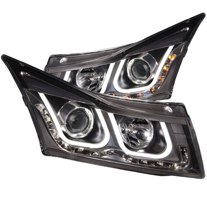 Chevrolet Cruze 2011-2015 Projector Headlights w/ U-Bar Black ANZO in the group Select car model at DDESIGN Scandinavia AB (anz121462-3268)