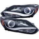 FORD Focus 2012-2014 Projector Headlights w/ Plank Style Design Black ANZO