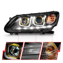 Honda Accord 4Dr 2013-2015 Projector Headlights  ANZO