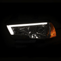 Dodge Charger 2011-2014 Projector Headlights w/ Plank Style Design Chrome ANZO