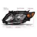 Toyota Corolla 2009-2010 Crystal Headlights ANZO