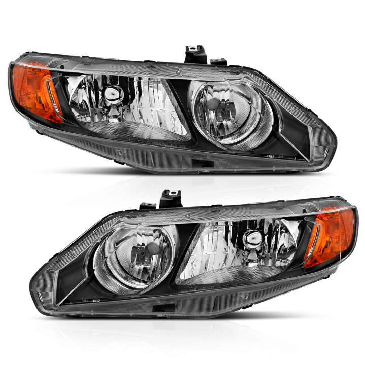 Honda Civic 4Dr 2006-2011 Crystal Headlights ANZO in the group Select car model at DDESIGN Scandinavia AB (anz121547)