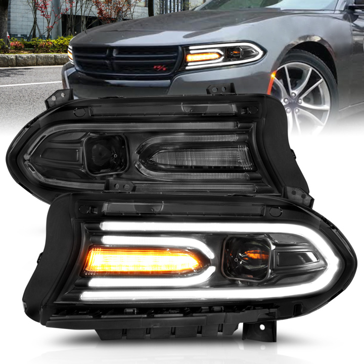 Dodge Charger 2015-2023 Projector Headlights ANZO in the group Select car model at DDESIGN Scandinavia AB (anz121559)