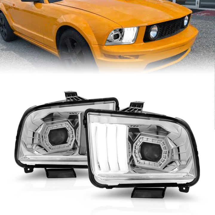 Ford Mustang 2005-2009 Projector Headlights ANZO in the group Select car model at DDESIGN Scandinavia AB (anz121567)