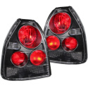 Honda Civic 1996-2000 3DR Taillights Black ANZO