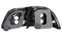 Honda Civic 1999-2000 4DR Taillights Black ANZO