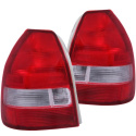 Honda Civic 1996-2000 3DR Taillights Red/Clear ANZO
