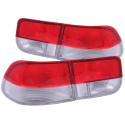 Honda Civic 1996-2000 2DR Taillights Red/Clear - OEM 4pc ANZO