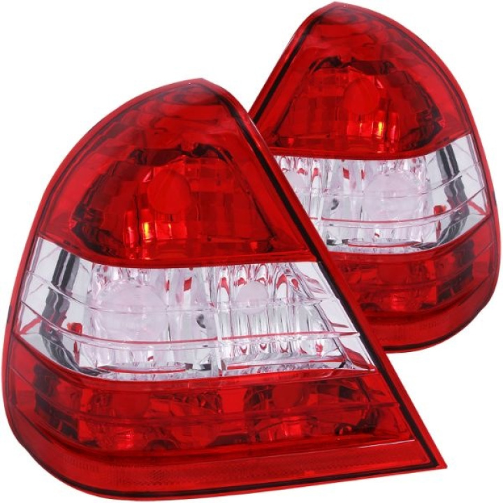 Mercedes Benz C Class W202 1994-2000 4DR Taillights Red/Clear ANZO in the group Select car model / Mercedes Benz / C-Class 93-01 (W202) / Styling / Lights at DDESIGN Scandinavia AB (anz221157-3723)