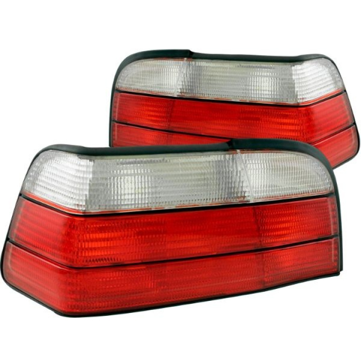 BMW 3 Serie E36 1992-1998 2DR Taillights Red/Clear ANZO in the group Select car model / BMW / 3-series (E36) 1990-2000 / Styling / Lights at DDESIGN Scandinavia AB (anz221215-3725)