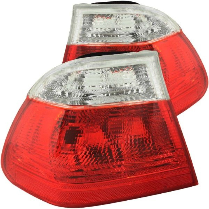 BMW 3 Serie E46 1999-2001 4DR Taillights Red/Clear ANZO in the group Select car model / BMW / 3-series (E46) 1998-2005 / Styling / Lights at DDESIGN Scandinavia AB (anz221218-3729)