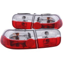 Honda Civic 1992-1995 2/4DR Taillights Red/Clear ANZO