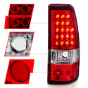 Chevrolet Silverado 1500 / 2500 / 2500HD / 3500 / 3500HD 2003-2007 LED Tail Lights ANZO