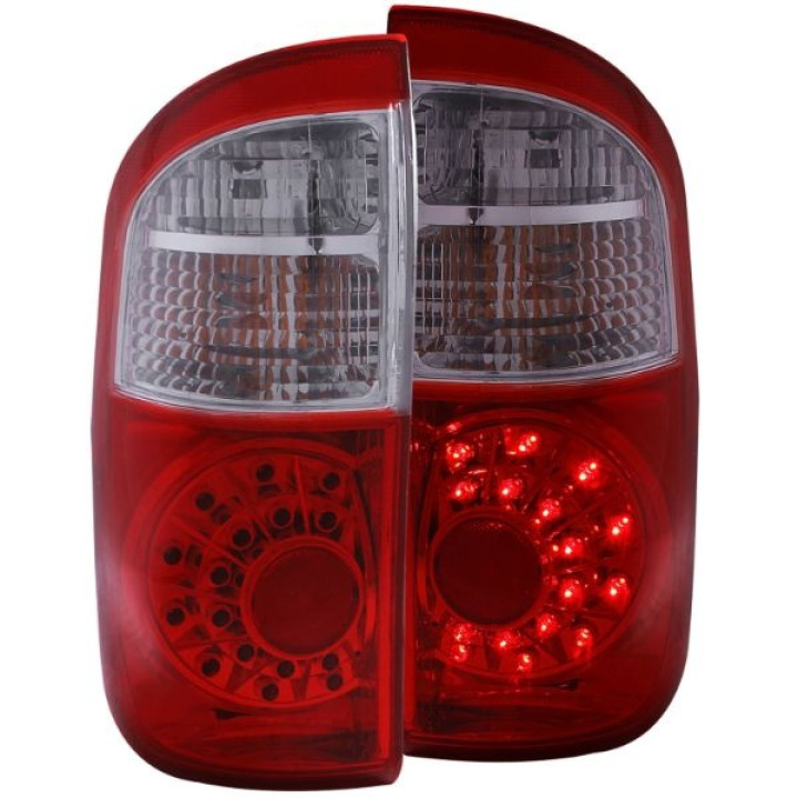 Toyota Tundra 2004-2006 DOUBLE CAB-NOT STEP SIDE MODELS LED Taillights Red/Clear ANZO in the group Select car model / Toyota / Tundra 00-06 / Styling at DDESIGN Scandinavia AB (anz311060-2434)