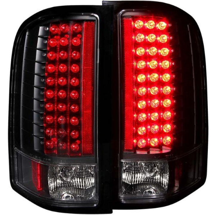 Chevrolet Silverado 3500HD 2007-2014 LED Taillights Black ANZO in the group Select car model / Chevrolet / Silverado 07-13 / Styling at DDESIGN Scandinavia AB (anz311081-2161)