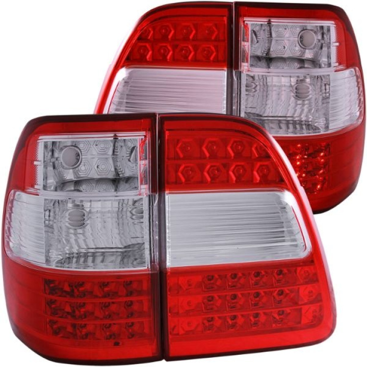 Toyota Land Cruiser FJ 1998-2005 100 Serie LED Taillights Red/Clear G2 ANZO in the group Select car model / Toyota / FJ Cruiser at DDESIGN Scandinavia AB (anz311094-2527)