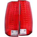 Chevrolet Suburban 2007-2014 LED Taillights Red/Clear - Escalade Look ANZO