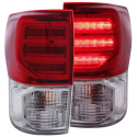Toyota Tundra 2007-2013 LED Taillights Red/Clear G2 ANZO